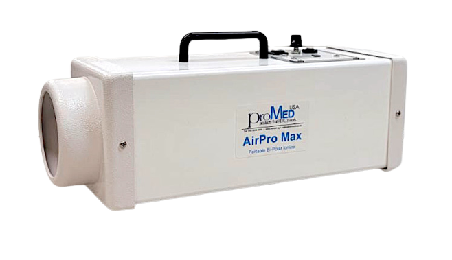 ProMedUSA AirPro-MAX Bipolar Ioniser can disinfect an area up to 100 SqM